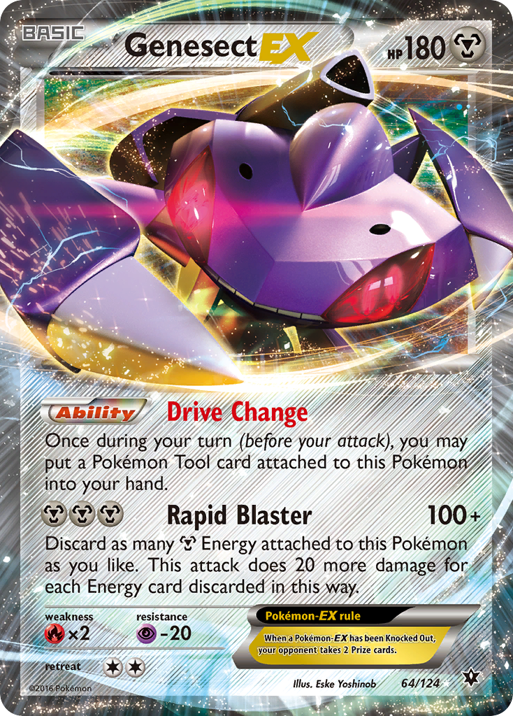 Genesect Ex 64 124 Fates Collide Holofoil