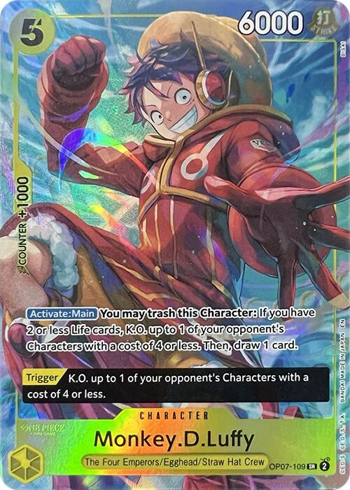 Monkey.D.Luffy (Illustration Box Vol.3) - OP07-109 - (One Piece Promotion Cards)