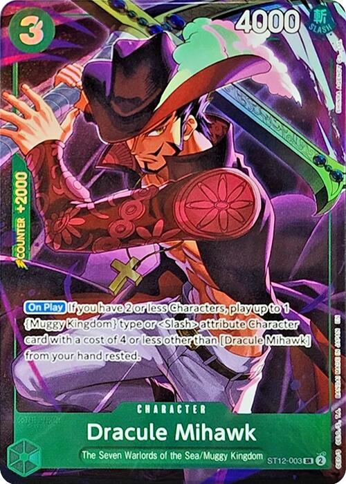 Dracule Mihawk (Illustration Box Vol.4) - ST12-003 - (One Piece Promotion Cards)