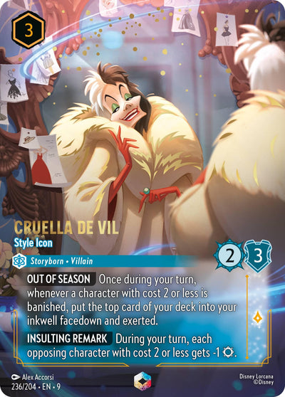 Cruella De Vil - Style Icon (Enchanted) - 236/204 - (Fabled)