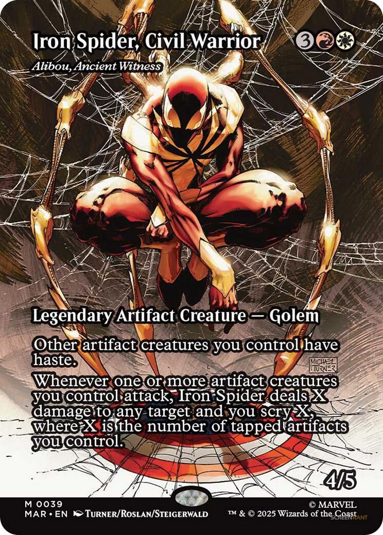 Iron Spider, Civil Warrior - Alibou, Ancient Witness (Borderless) [MAR - 39]