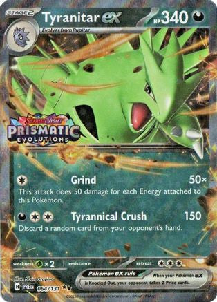 Tyranitar Ex Prismatic Evolutions Stamp 64 Miscellaneous Cards Products Holofoil
