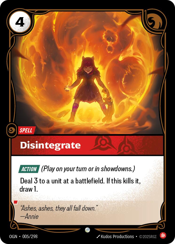 Origins - Disintegrate 005/298