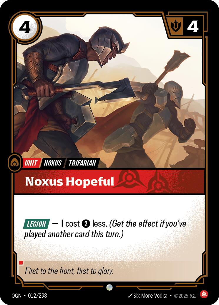 Origins - Noxus Hopeful 012/298