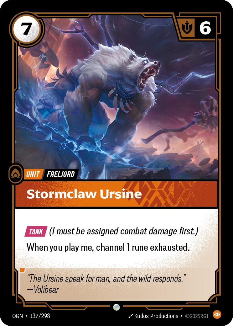 Origins - Stormclaw Ursine 137/298