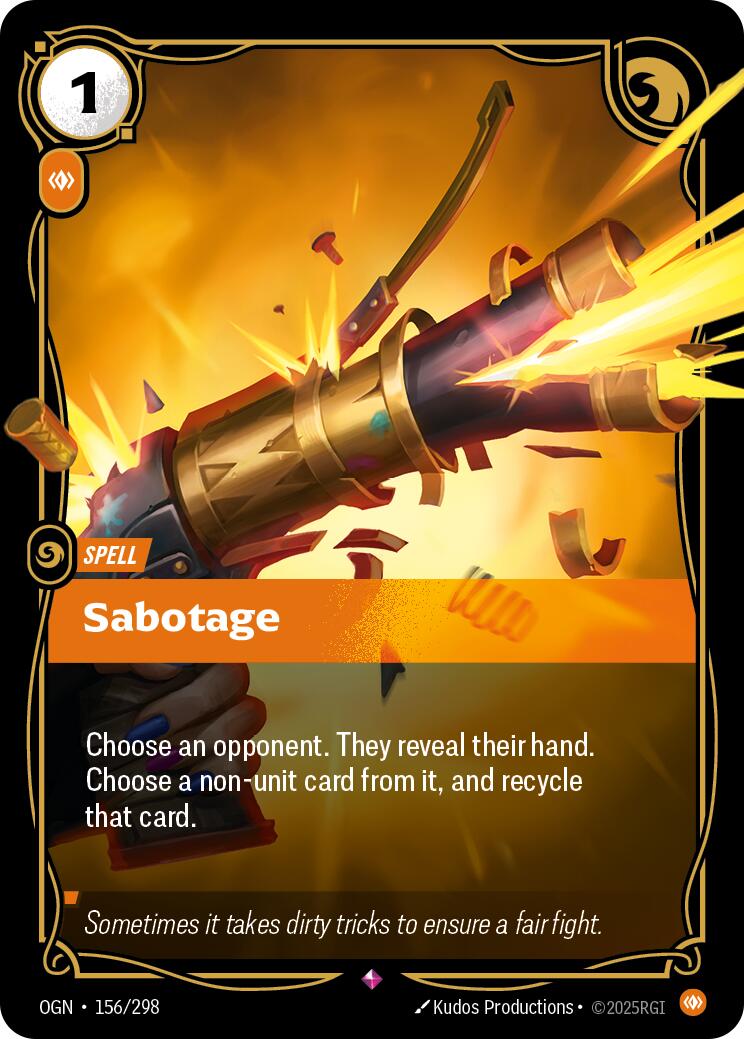 Origins - Sabotage 156/298