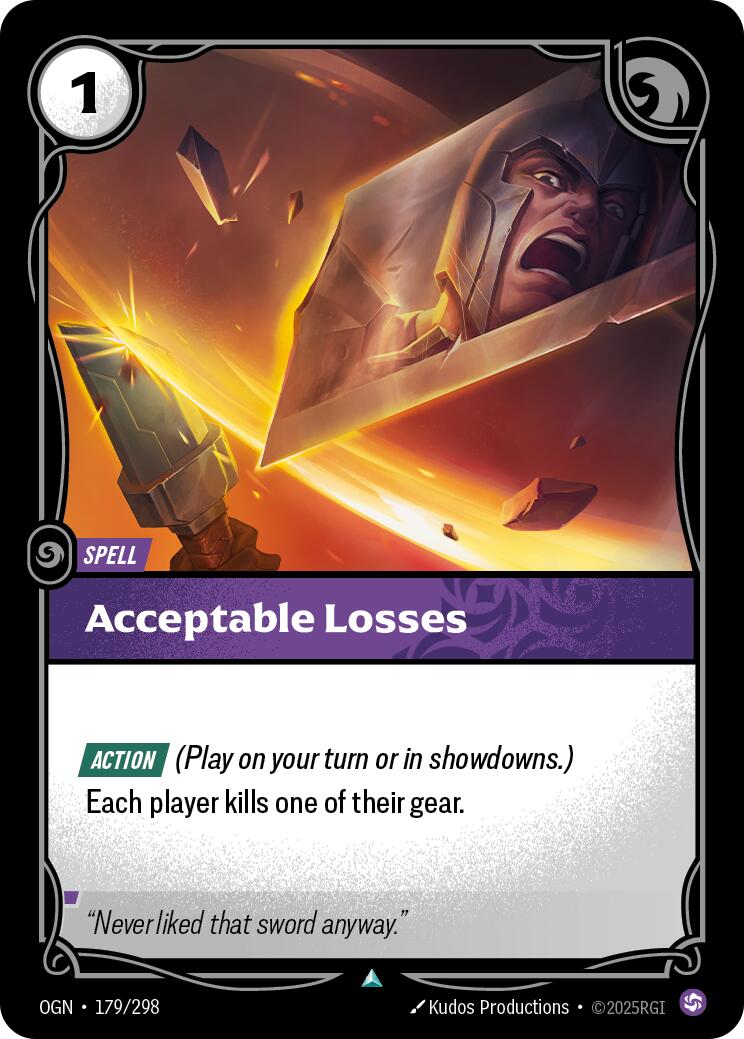 Origins - Acceptable Losses 179/298