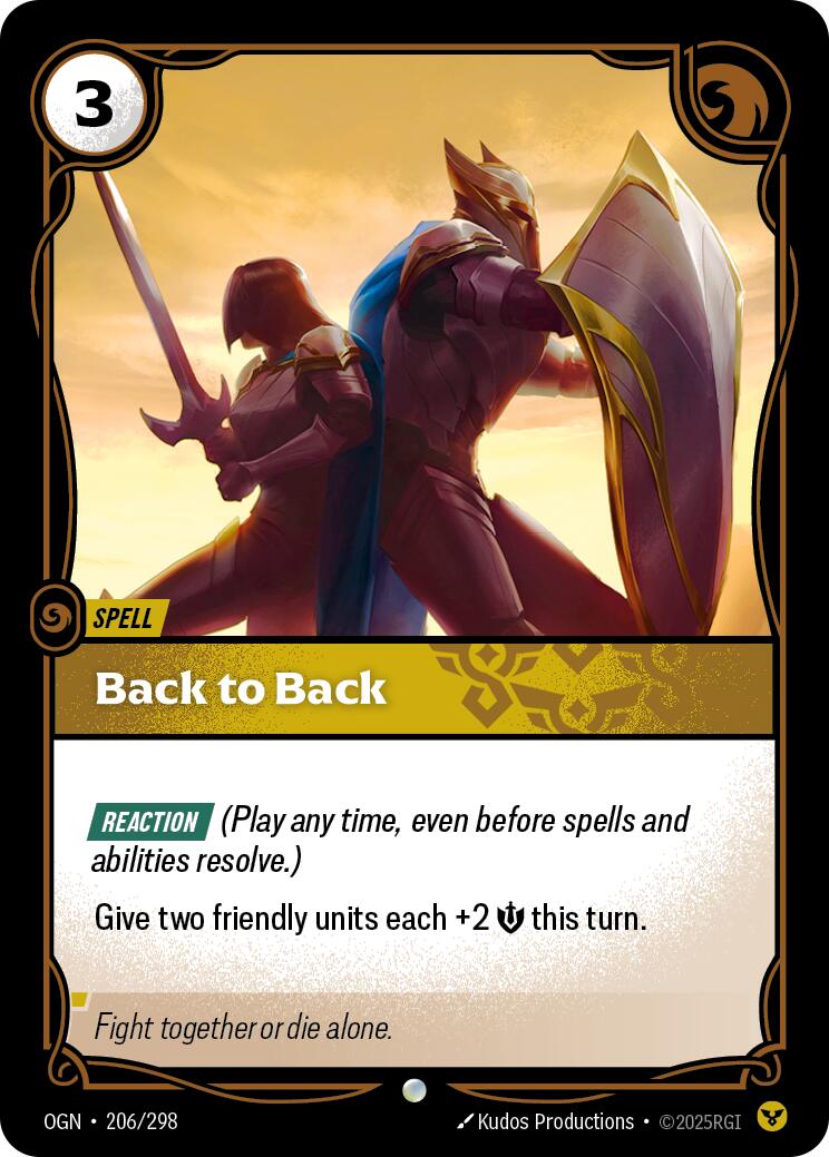 Origins - Back to Back 206/298
