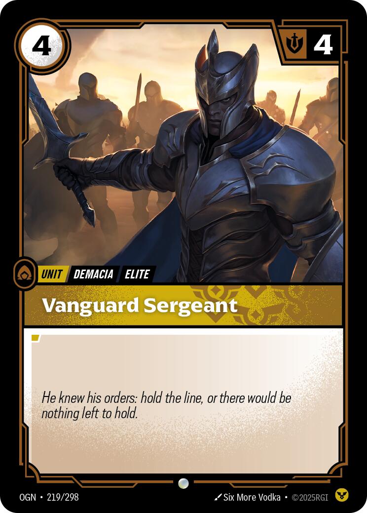 Origins - Vanguard Sergeant 219/298