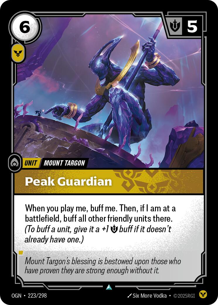 Origins - Peak Guardian 223/298