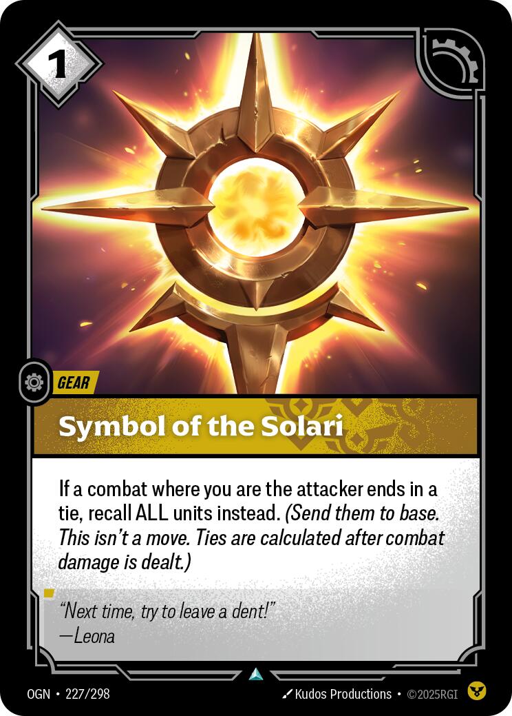 Origins - Symbol of the Solari 227/298