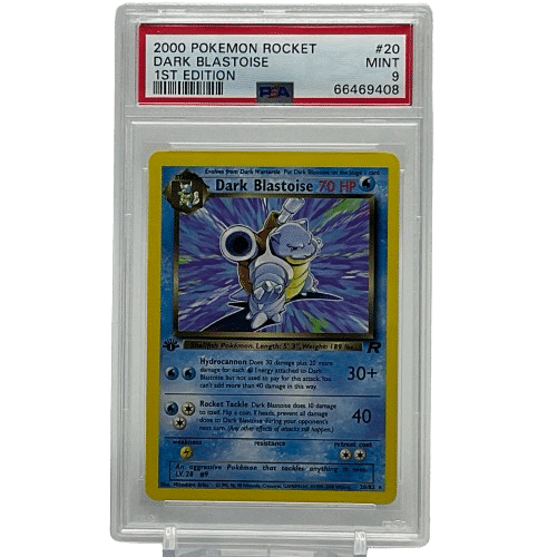 2000 Pokémon Rocket Dark Blastoise #20/82 1st Edition PSA 9