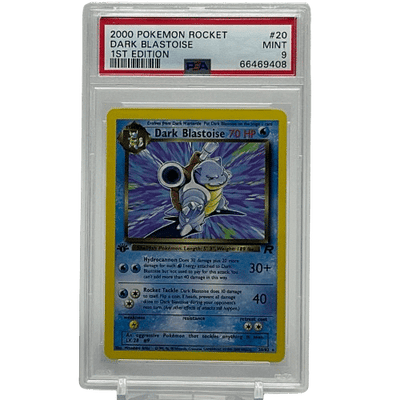 2000 Pokémon Rocket Dark Blastoise #20/82 1st Edition PSA 9