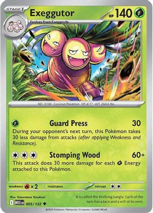 Exeggutor 005 132 5 Me01 Mega Evolution