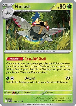 Ninjask 017 132 17 Me01 Mega Evolution