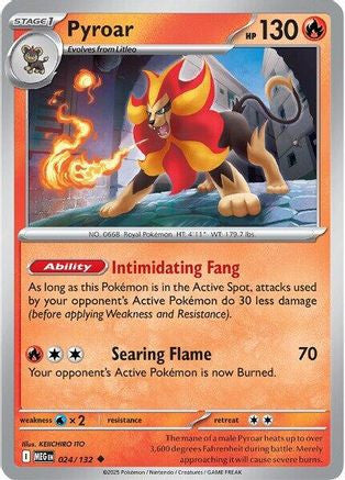 Pyroar 24 Me01 Mega Evolution