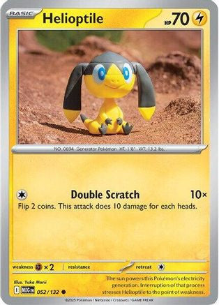 Helioptile 052 132 52 Me01 Mega Evolution