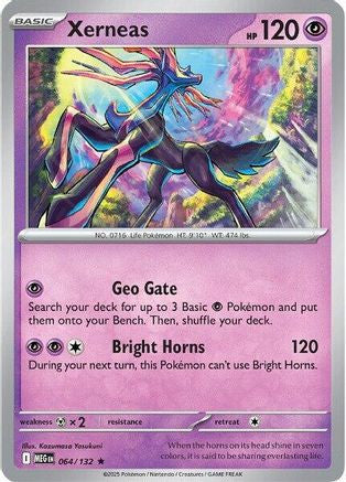 Xerneas 64 Me01 Mega Evolution Reverse Holofoil