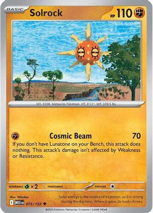 Solrock 75 Me01 Mega Evolution
