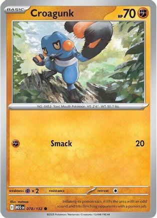 Croagunk 78 Me01 Mega Evolution Reverse Holofoil