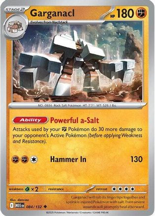 Garganacl 084 132 84 Me01 Mega Evolution