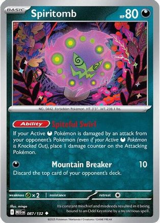 Spiritomb 087 132 87 Me01 Mega Evolution