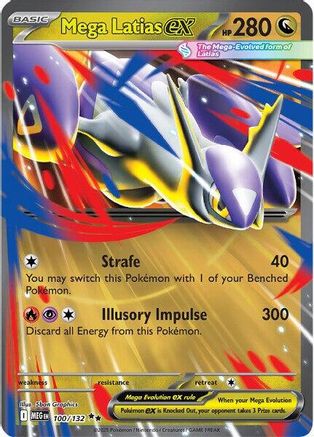 Mega Latias ex (100/132) - ME01 Mega Evolution Holofoil