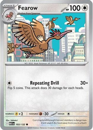 Fearow 103 Me01 Mega Evolution