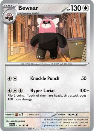 Bewear 112 Me01 Mega Evolution