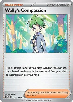 Wally's Compassion 132 132 132 Me01 Mega Evolution Reverse Holofoil