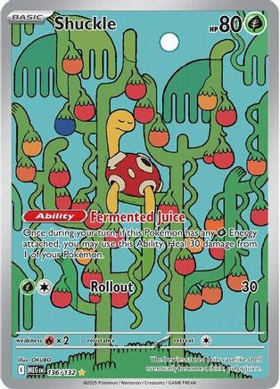 Shuckle 136 132 136 Me01 Mega Evolution Holofoil