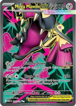 Mega Mawile Ex 162 132 162 Me01 Mega Evolution Holofoil