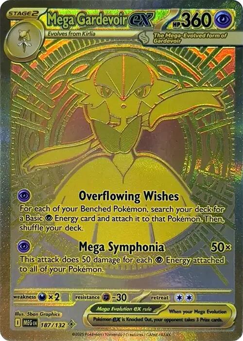 Mega Gardevoir ex - 187/132 - 187/132 - (ME01: Mega Evolution)