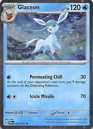 Glaceon (Cosmos Holo) (25/131) - Miscellaneous Cards & Products Holofoil