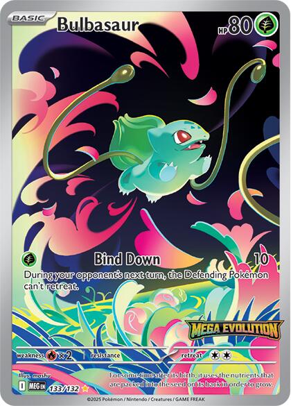Bulbasaur - 133/132 (Mega Evolution Stamped) - 133/132 - (Miscellaneous Cards & Products)