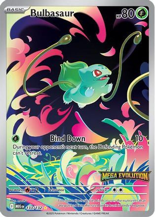 Bulbasaur 133 132 Mega Evolution Stamped 133 Me01 Mega Evolution Holofoil