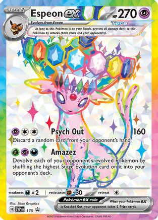 Espeon Ex 175 Svp Sv Scarlet Violet Promo Cards Holofoil