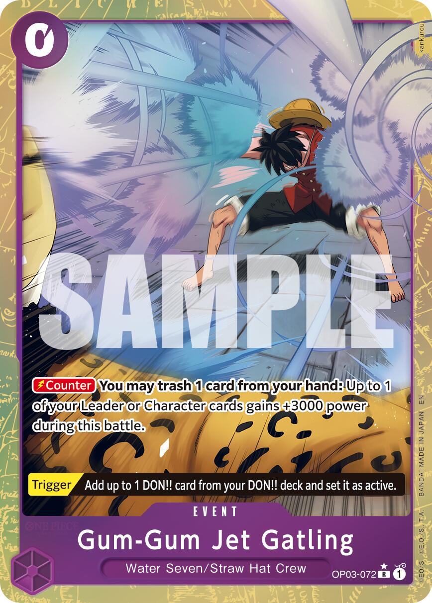 Gum-Gum Jet Gatling (Alternate Art) - OP03-072 - (Premium Booster -The Best- Vol. 2)