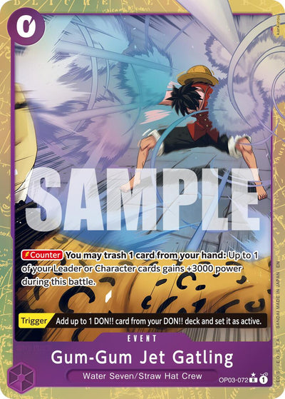 Gum-Gum Jet Gatling (Alternate Art) - OP03-072 - (Premium Booster -The Best- Vol. 2)