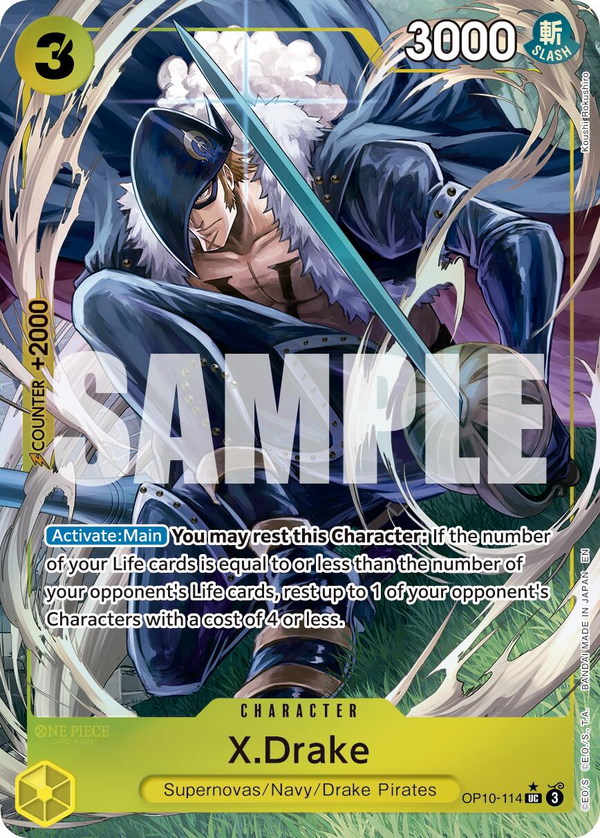 X.Drake (Alternate Art) - OP10-114 - (Premium Booster -The Best- Vol. 2)