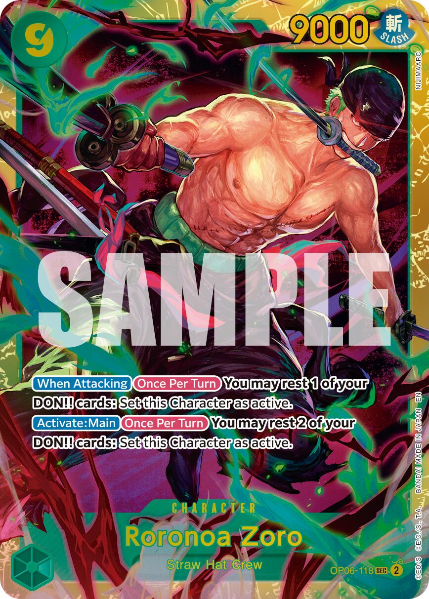 Roronoa Zoro - OP06-118 (Reprint) - OP06-118 - (Premium Booster -The Best- Vol. 2)