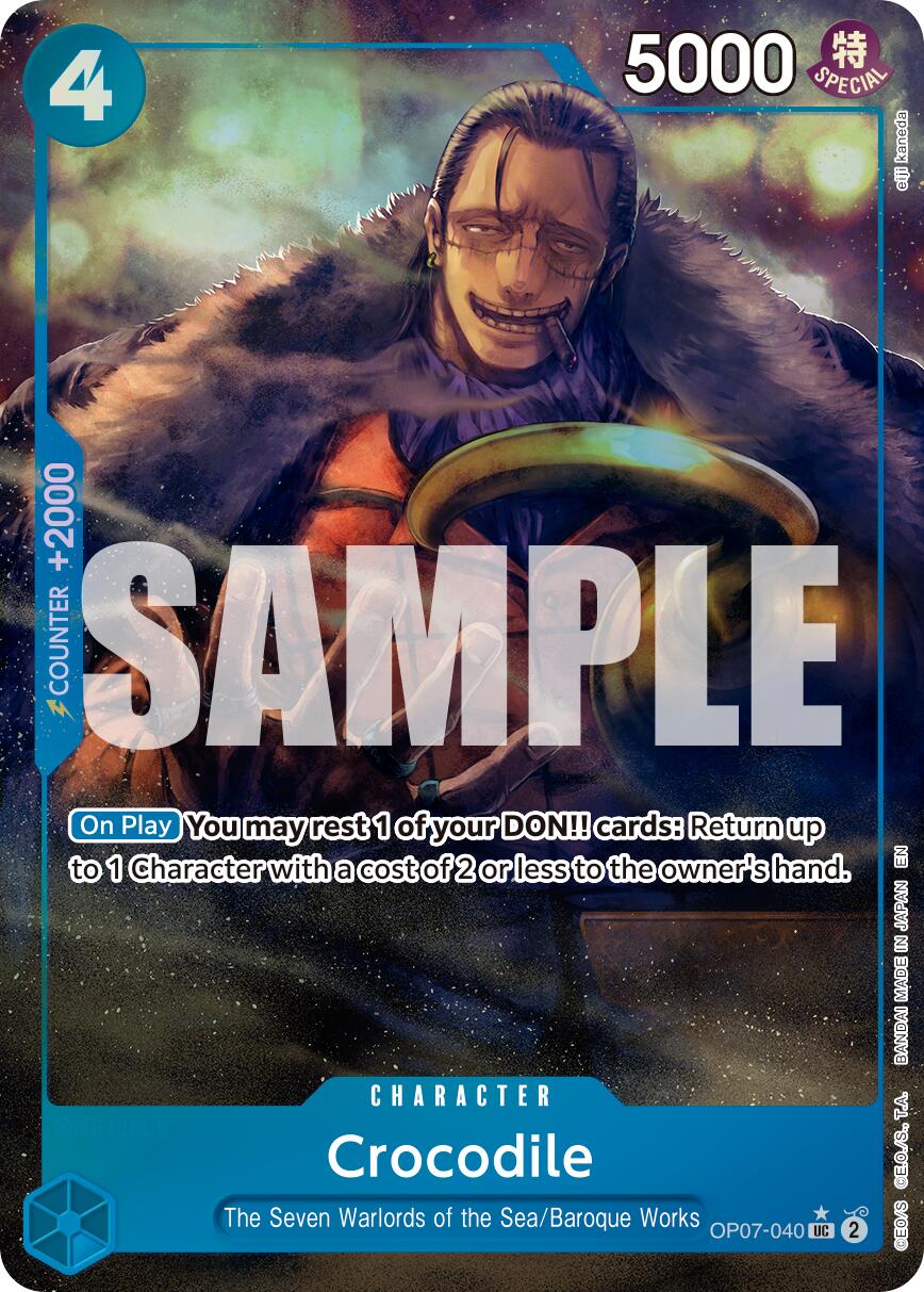 Crocodile - OP07-040 (Alternate Art) - OP07-040 - (Premium Booster -The Best- Vol. 2)