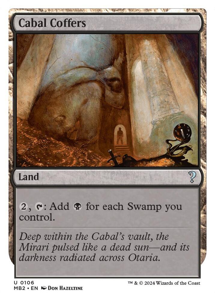 Cabal Coffers (White Border) - Mystery Booster 2