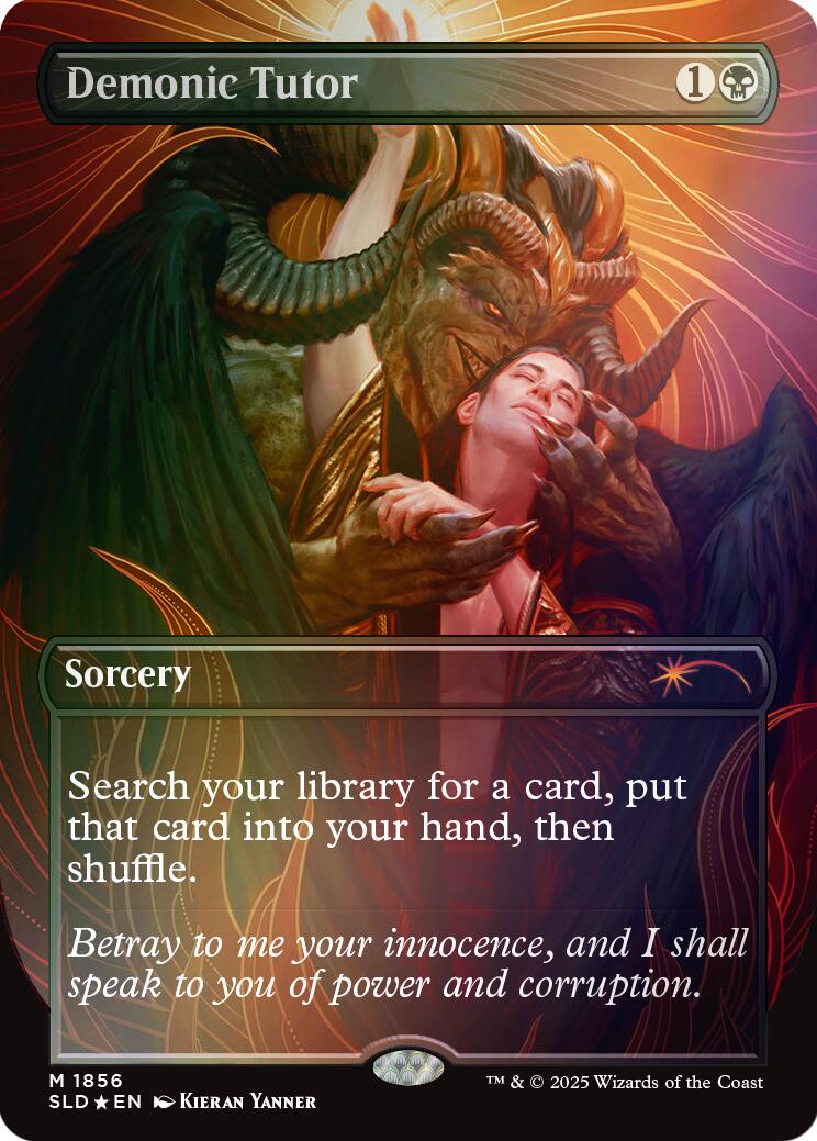 Demonic Tutor (Rainbow Foil) - 1856 - (Secret Lair Drop Series)