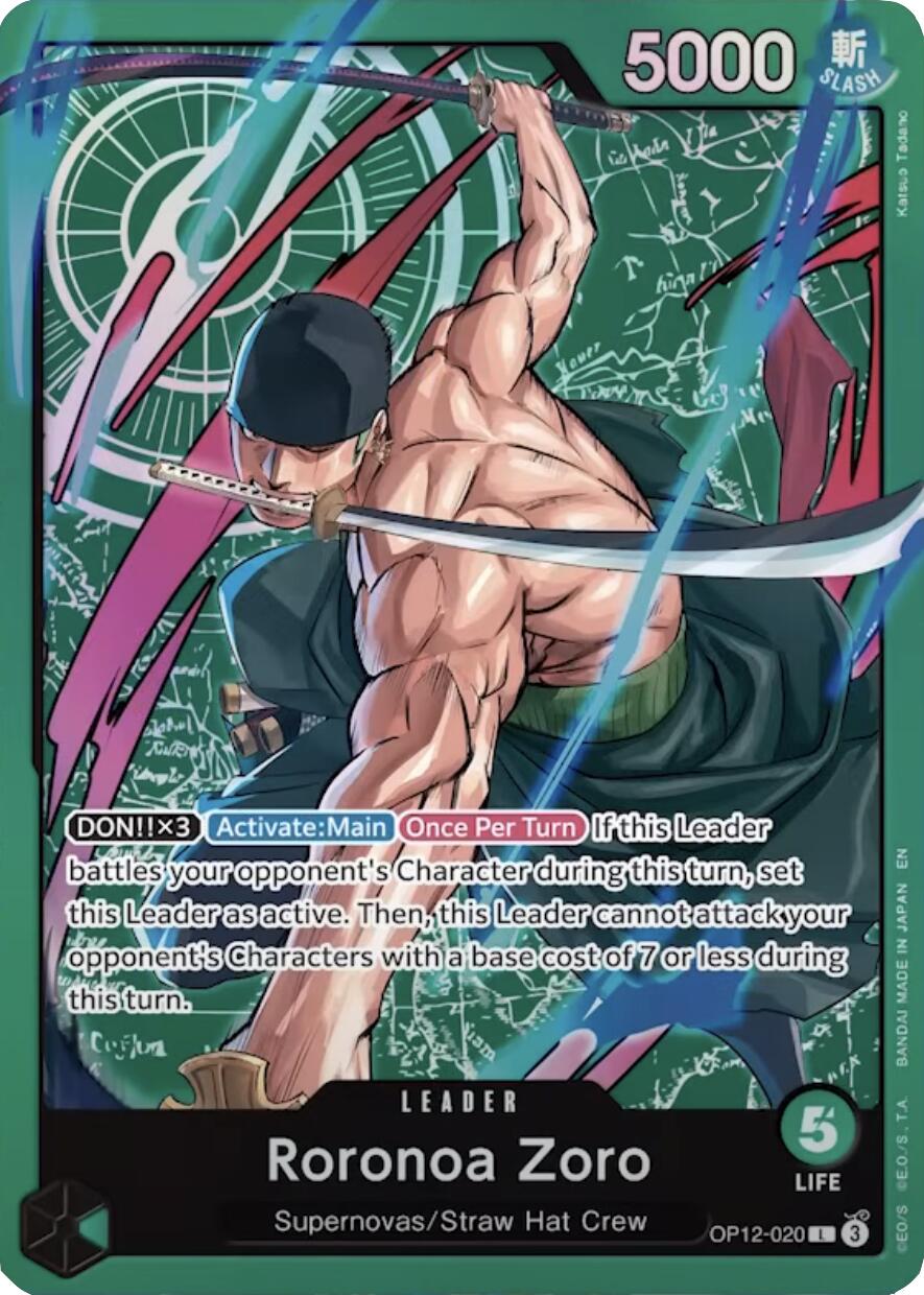 Roronoa Zoro - OP12-020 (Zoro Deck) - OP12-020 - (Learn Together Deck Set)