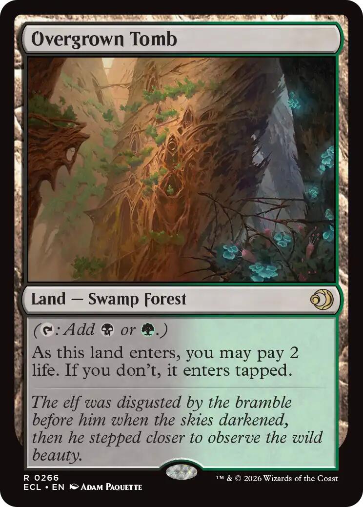 Overgrown Tomb - 266 - (Lorwyn Eclipsed)