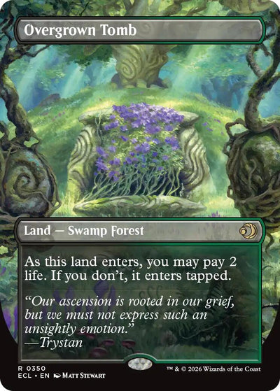 Overgrown Tomb (Borderless) - 350 - (Lorwyn Eclipsed)