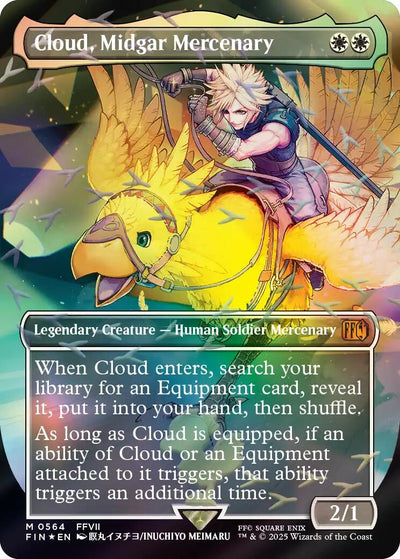 Cloud, Midgar Mercenary (Borderless) (Chocobo Track Foil) - 564 - (FINAL FANTASY)