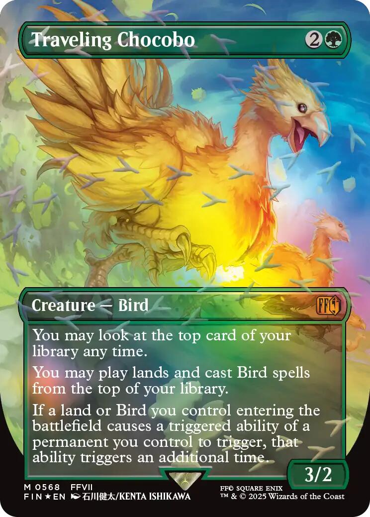Traveling Chocobo (Borderless) (Chocobo Track Foil) [FIN - 568]
