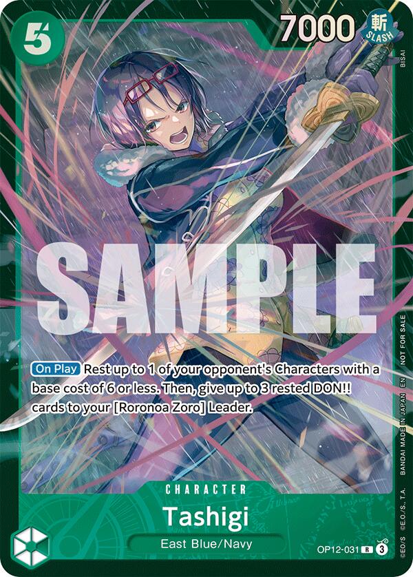 Tashigi (Store Treasure Cup 2025) - OP12-031 - (One Piece Promotion Cards)